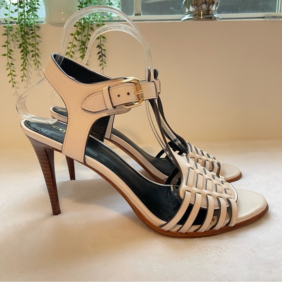 COACH 'Izzy' Heels Ivory Size 9.5 - Picture 3 of 10
